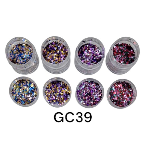 Nail Art Glitter Combinatie - GC39