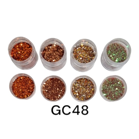 Nail Art Glitter Combinatie - GC48