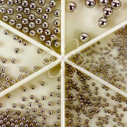 Nailart-carrousel parels zilver