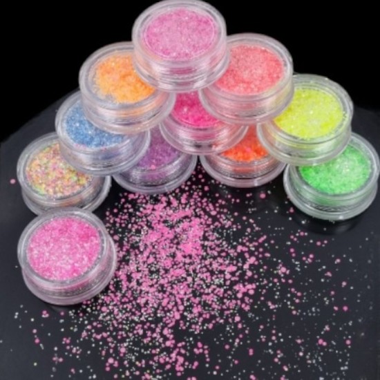 Neon Glitter 11 delig