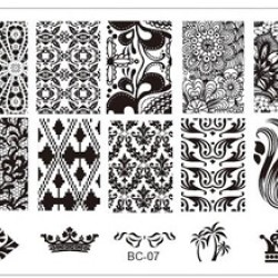 Stempel Nagel Sjabloon BC-07 Stempel Nagel Sjabloon BC-07