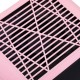 Nagel Stofafzuiger 80Watt - Kleur: Roze