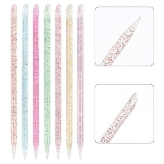 Crystal Nail Stick - Herbruikbare Nagel Stokjes - Cuticle Pusher: 50st