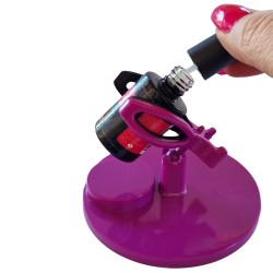 Nagellakhouder - Gelpolish bottle holder - Standaard voor nagel of gellak - Donkerroze