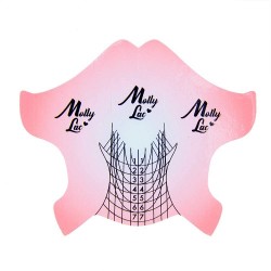 Nagelsjablonen breed lichtroze 500st