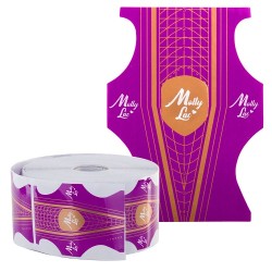 Nagelsjablonen Dubbelzijdig Spits Paars - Rol 500st