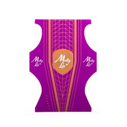 Nagelsjablonen Dubbelzijdig Spits Paars - Rol 500st