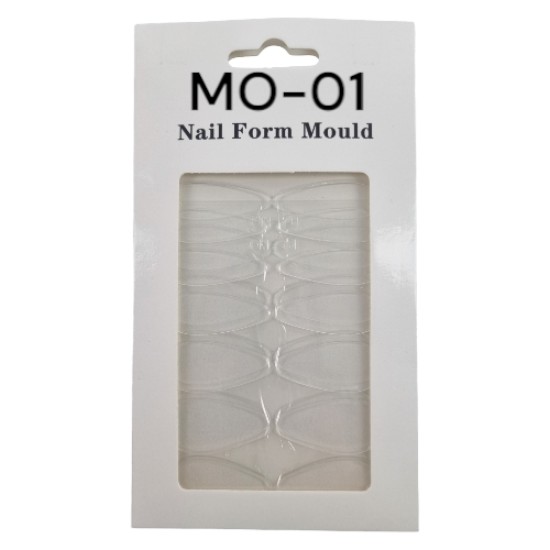 Dual Nail Form Mould / Siliconen nagel mal: Nr. OM-01