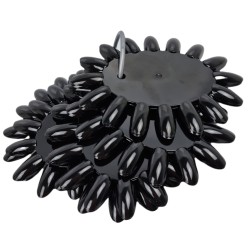 Tipwiel Zwart - Kleurenkaart Zwart met 16 tips - 10st