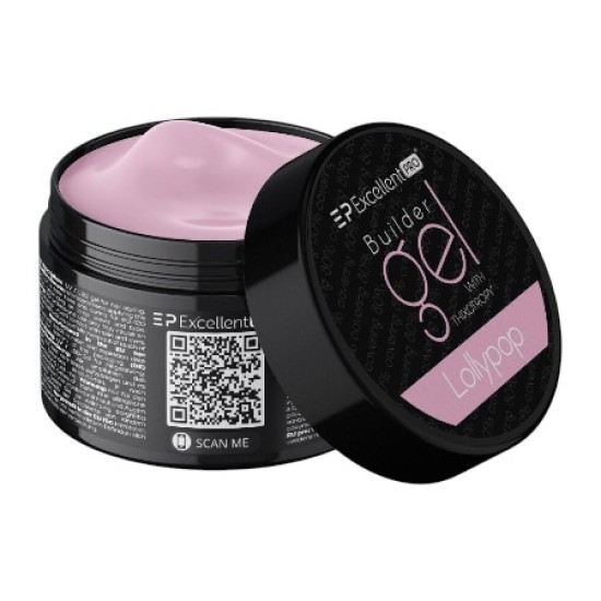 Builder Gel Excellent Pro - Met Thixotropy 50g - Kleur: Lollypop Builder Gel Excellent Pro - Met Thixotropy 50g - Kleur: Lollypop