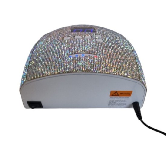 Oplaadbare Nagellamp dual UV/LED S10 66W - Met strass steentjes