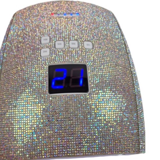 Oplaadbare Nagellamp dual UV/LED S10 66W - Met strass steentjes