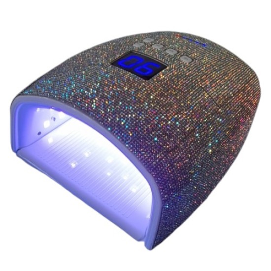 Oplaadbare Nagellamp dual UV/LED S10 66W - Met strass steentjes