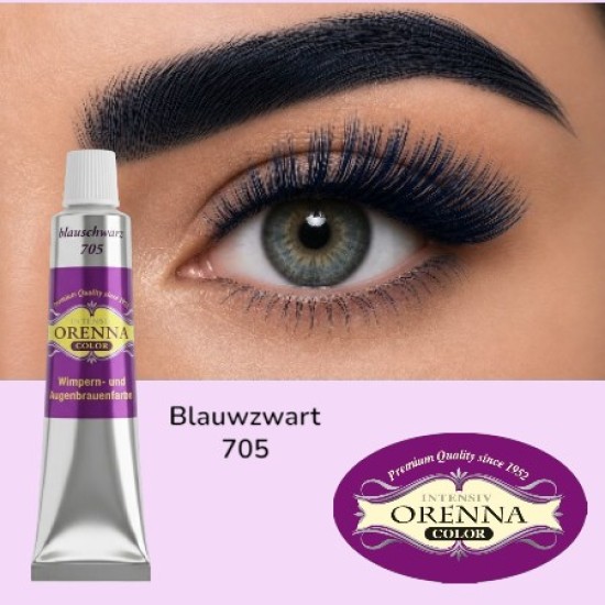 Orenna Wimper - Wenkbrauwverf 20ml Nr.705 - Blauwzwart Orenna Wimper - Wenkbrauwverf 20ml Nr.705 - Blauwzwart