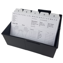 Tabbladen Kaartenbak breed - A5 Grijs