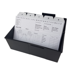 Tabbladen Kaartenbak breed - A5 Grijs Tabbladen Kaartenbak breed - A5 Grijs