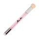 Dubbele Nail Art Applicator met strass-steentjes - Molly Nails - Kleur: Roze