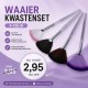Waaier Kwasten Set - Set van 4 kwasten Waaier Kwasten Set - Set van 4 kwasten