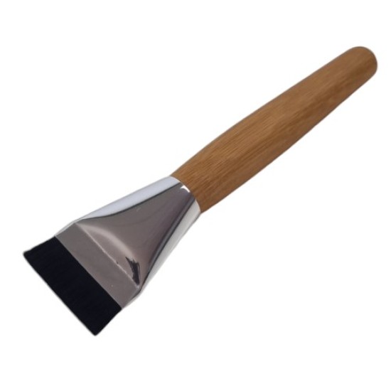 Foundation Brush Flat - Foundation Make-up Borstel - Platte Borstel voor vloeibare make-up: HA-39 Hout-Bruin