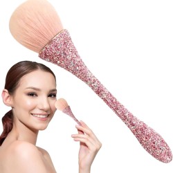Glitter Make-up Borstel met strass steentjes