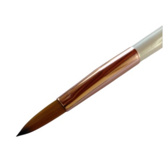 Acryl penseel in koker - Wit - No: 10