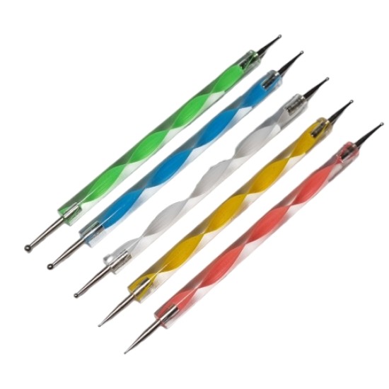 Dotting Nailart Tool Set 5 delig NAB-51 Dotting Nailart Tool Set 5 delig NAB-51