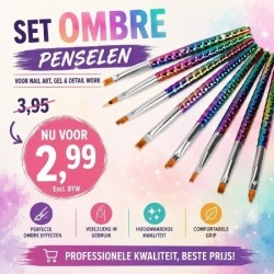 Ombre Penselen Set 8-delig