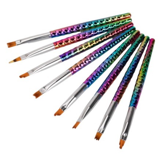 Ombre Penselen Set 8-delig