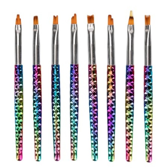 Ombre Penselen Set 8-delig