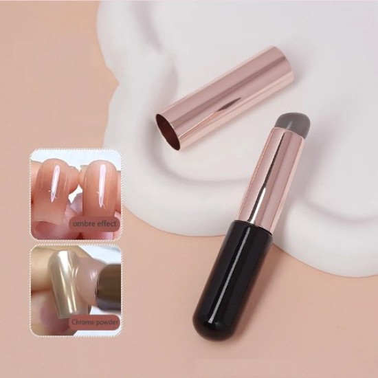 Siliconen Ombre penseel - Siliconen Nailsrt Borstel - Siliconen Make-up Penseel - Kleur: Zwart