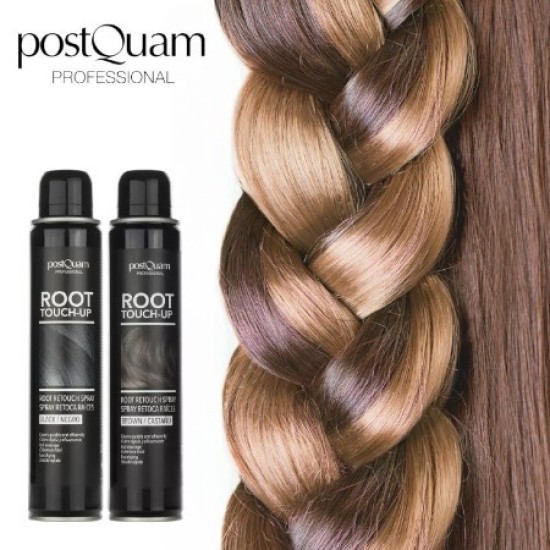 Uitgroeispray - Root Touch-Up Spray - Spray voor zwart haar - PostQuam - 200ml Kleur: Zwart