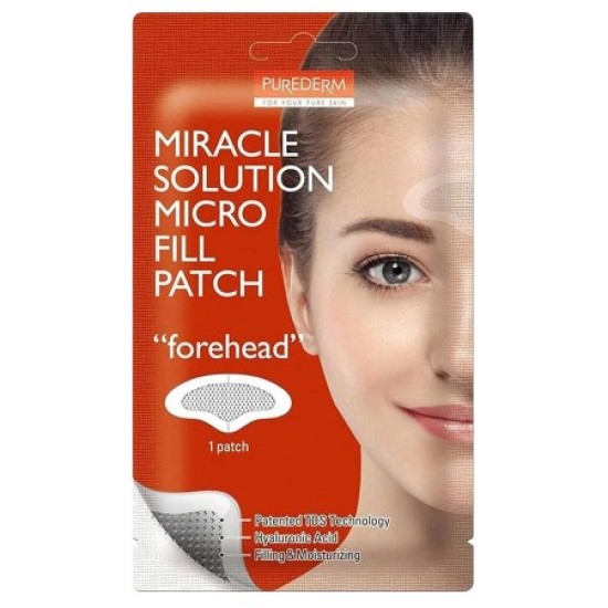 Miracle Solution Micro Fill Patch - Forehead - 1 Patch - Purederm pad voor voorhoofd 1st Miracle Solution Micro Fill Patch - Forehead - 1 Patch - Purederm pad voor voorhoofd 1st