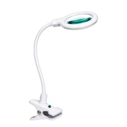 Ambulante Pedicure Loupelamp met tafelklem - Wit