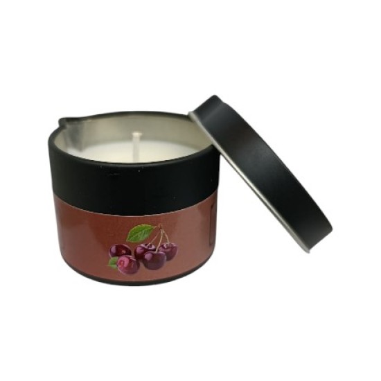 Massage Candle - Hot Massage Oil - Massage Kaars in blik - 40g: Cherry Massage Candle - Hot Massage Oil - Massage Kaars in blik - 40g: Cherry