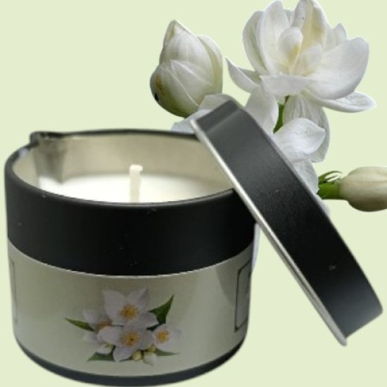 Massage Candle - Hot Massage Oil - Massage Kaars in blik - 40g: Jasmine