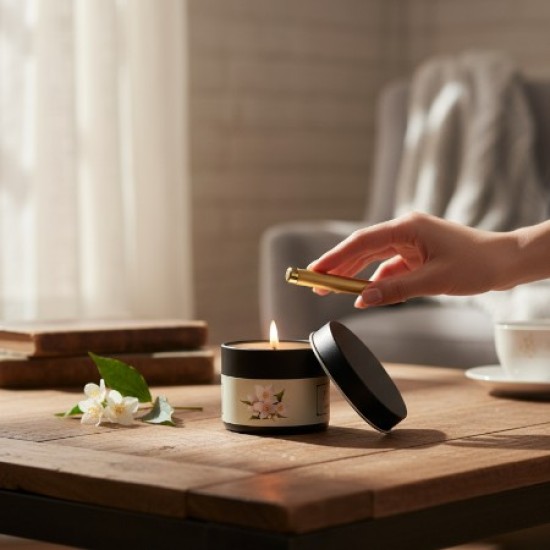 Massage Candle - Hot Massage Oil - Massage Kaars in blik - 40g: Jasmine