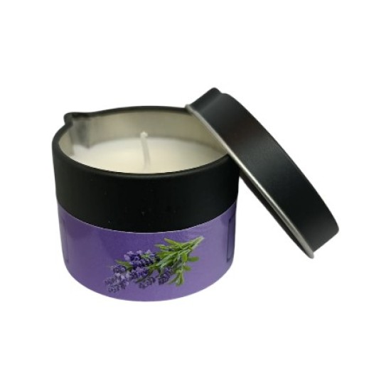 Massage Candle - Hot Massage Oil - Massage Kaars in blik - 40g: Lavendel