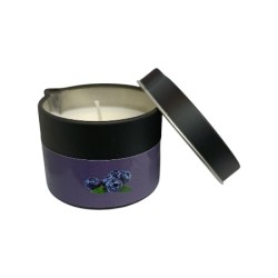 Massage Candle  - Hot Massage Oil - Massage Kaars in blik - 40g: Blue Berry