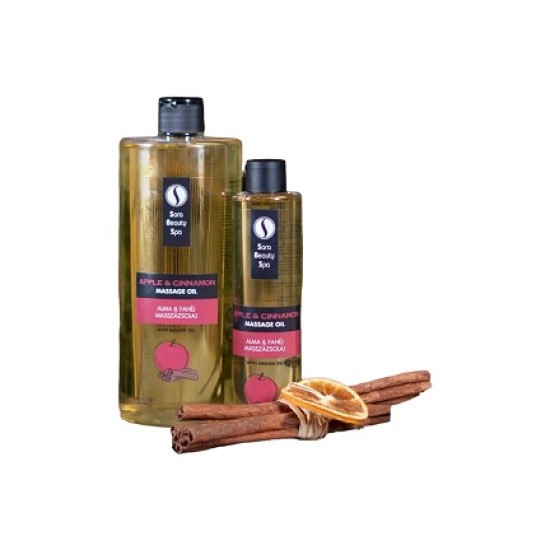 Sara Beauty Spa Massage olie appel & Cinnamon (argan) 250ml
