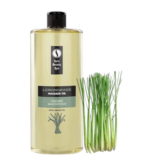 Sara Beauty Spa Massage olie Lemongrass (Argan) 1000ml Sara Beauty Spa Massage olie Lemongrass (Argan) 1000ml