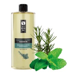 Sara Beauty Spa Massage Olie - ROZEMARIJN-MUNT 1000 ML