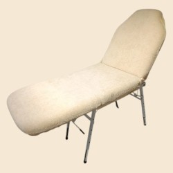 Behandelstoelhoes Badstof - Hoes voor behandelstoel Badstof - Kleur: Zand