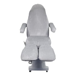 Pedicure Stoelhoes - Stoelhoes Pedicure behandelstoel - Velours - Kleur: Grijs