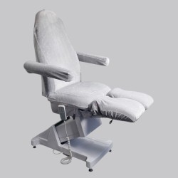 Pedicure Stoelhoes - Stoelhoes Pedicure behandelstoel - Velours - Kleur: Grijs