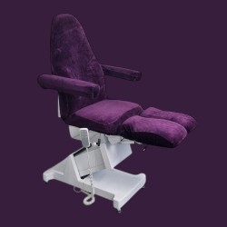 Pedicure Stoelhoes - Stoelhoes Pedicure behandelstoel - Velours - Kleur: Donker Paars