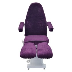 Pedicure Stoelhoes - Stoelhoes Pedicure behandelstoel - Velours - Kleur: Donker Paars