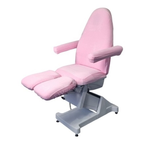 Pedicure Stoelhoes - Stoelhoes Pedicure behandelstoel - Velours - Kleur: Licht Roze