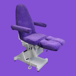 Pedicure Stoelhoes - Stoelhoes Pedicure behandelstoel - Velours - Kleur: Paars