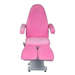Pedicure Stoelhoes - Stoelhoes Pedicure behandelstoel - Velours - Kleur: Roze