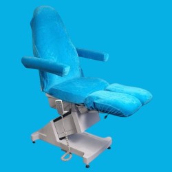 Pedicure Stoelhoes - Stoelhoes Pedicure behandelstoel - Velours - Kleur: Turqouise